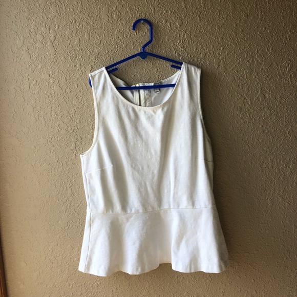 J. Crew Tops - J. Crew white peplum top